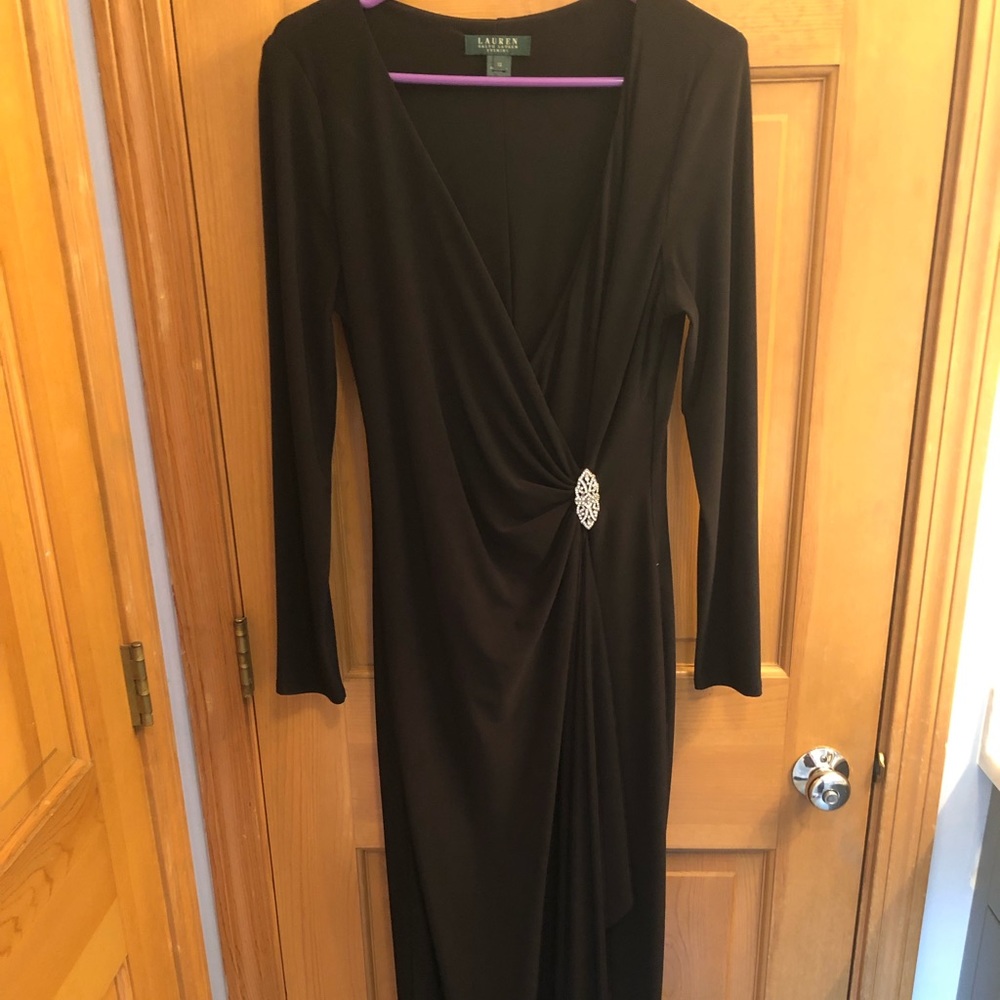 Long Formal Ralph Lauren Black Dress